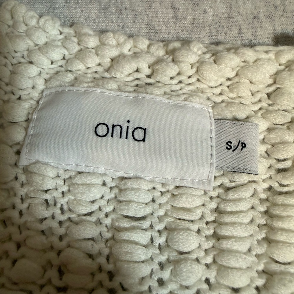 Onia Raquel Scoop-Neck Chunky Cotton Knit Tank – Small 🤍✨ - Picture 2 of 5